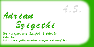 adrian szigethi business card
