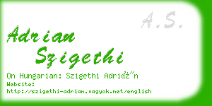 adrian szigethi business card